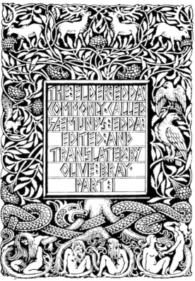 Snorri Sturluson, illustration en noir et blanc de Christian Krohg