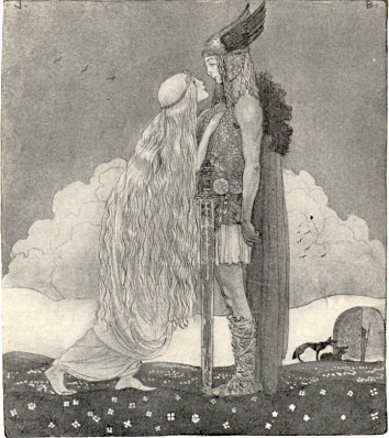 Groa et Svipdagr par John Bauer
